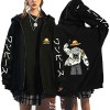 Veste Femme One Piece Zoro Luffy Vêtements Unisexes Anime Avec Capuche Sweat Veste Polaire Sweatshirt Zip-up Pull Chaud Anime