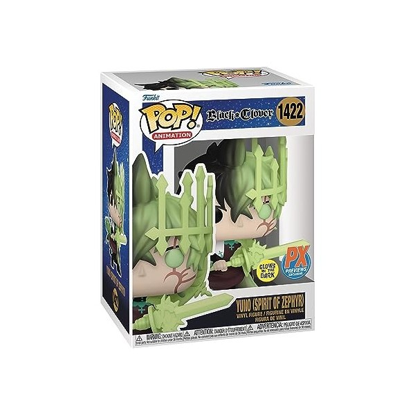 Pop! Animation : Black Clover - Yuno Spirit of Zephyr Glow-in-The-Dark Figurine en vinyle PX