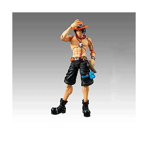 YANGENG ONE PIECE Portgas · D · Ace / 7in Articulation Mobile La Position Debout Modèle De Personnage Danime Statue En Matér