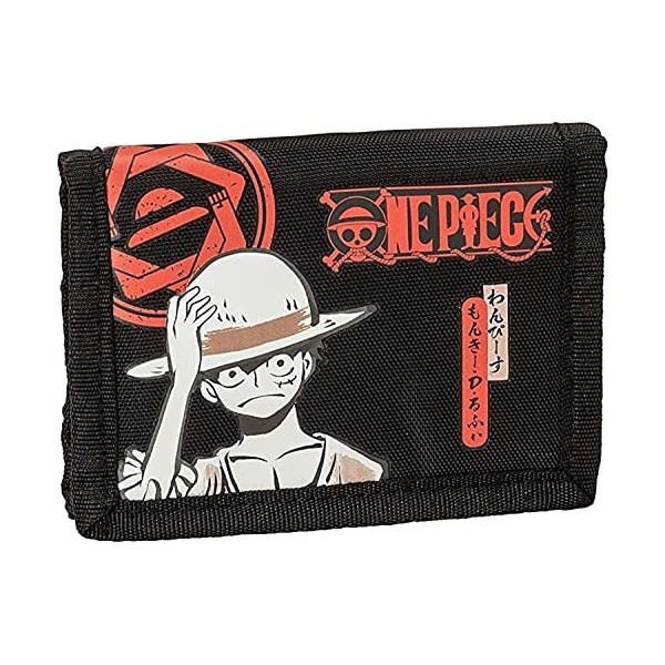 One piece Portefeuille Comix Anime, Noir, décontracté