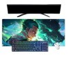 One Piece Roronoa Zoro Anime Tapis de Souris XXL, 800x300mm, Tapis de Souris Clavier Gaming imperméable et 3mm Base en Caoutc