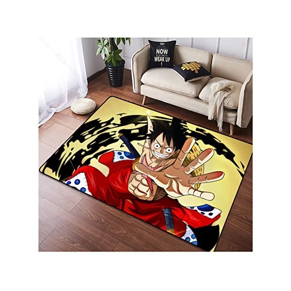 3D Tapis Anime One Piece Tapis De Sol Paillasson De Chambre Tapis, Antidérapant Intérieur Moelleux Tapis, pour Descente De Li