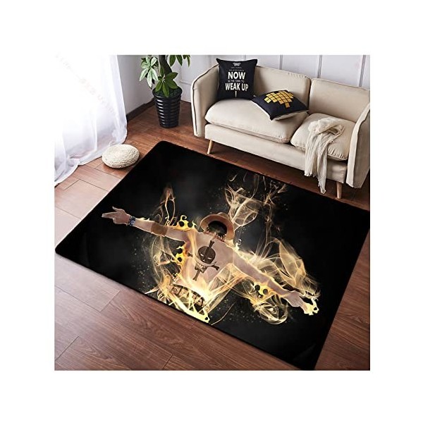 One Piece Luffy Tapis Antidérapant Moderne Minimaliste Chambre Tapis denfants,Peut Être Lavé Ménage Décoration Sauvage Tapis