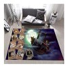Tapis Antidérapant Moderne Minimaliste Chambre Tapis denfants, Anime One Piece Luffy Salon Tapis avec Support Anti-dérapant 