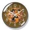 One Piece Ace Horloge murale silencieuse sans tic-tac Mouvement à quartz Design moderne Grande horloge ronde