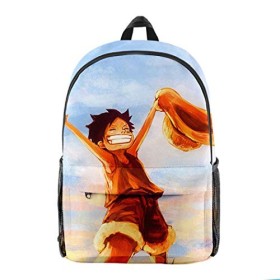 WANHONGYUE One Piece Anime Backpack Sac à Dos Sacs portés Dos Sac décole pour Garçon et Fille / 31