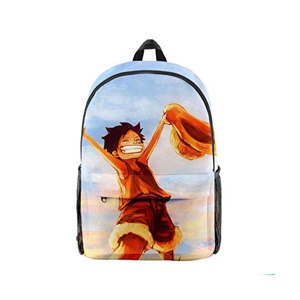 WANHONGYUE One Piece Anime Backpack Sac à Dos Sacs portés Dos Sac décole pour Garçon et Fille / 31