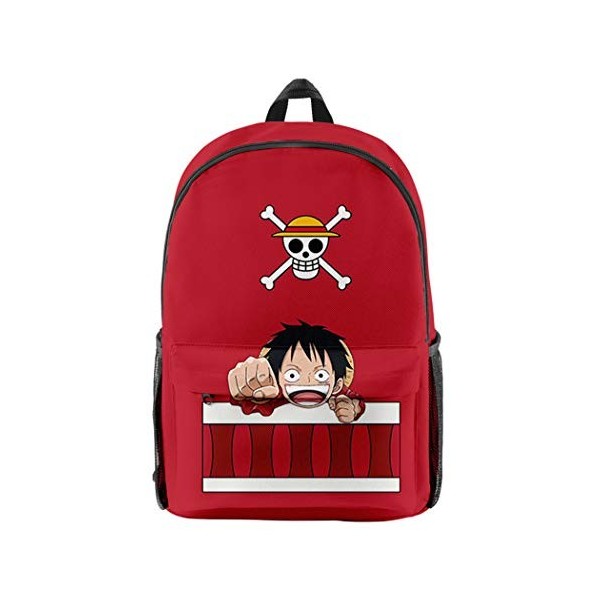 WANHONGYUE One Piece Anime Backpack Sac à Dos Sacs portés Dos Sac décole pour Garçon et Fille / 31
