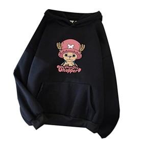Japonais Anime One Piece Sweat À Capuche Femmes Tony Tony Chopper Graphique de Bande Dessinée Sweat Harajuku Pull Tops