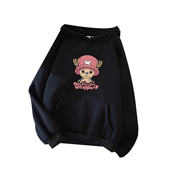 Japonais Anime One Piece Sweat À Capuche Femmes Tony Tony Chopper Graphique de Bande Dessinée Sweat Harajuku Pull Tops