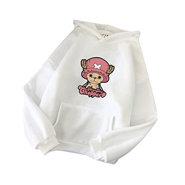 Japonais Anime One Piece Sweat À Capuche Femmes Tony Tony Chopper Graphique de Bande Dessinée Sweat Harajuku Pull Tops