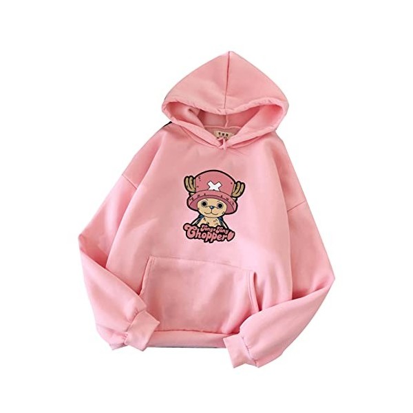 Japonais Anime One Piece Sweat À Capuche Femmes Tony Tony Chopper Graphique de Bande Dessinée Sweat Harajuku Pull Tops