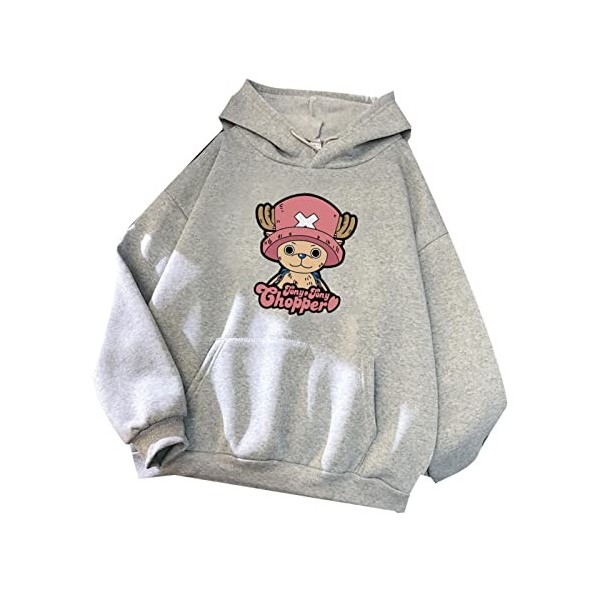 Japonais Anime One Piece Sweat À Capuche Femmes Tony Tony Chopper Graphique de Bande Dessinée Sweat Harajuku Pull Tops
