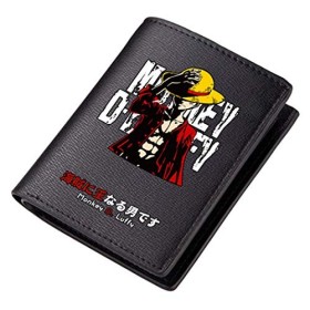 WANHONGYUE One Piece Portefeuille en Cuir Artificiel pour Homme Porte-Cartes de Crédit avec Impression Anime 1 / A