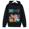 Anime One Piece Sweat À Capuche Luffy Garçons Sweat Printemps Automne Hiver Pull pour Enfants 4 5 6 7 8 9 10 11 12 13 14 Ans