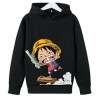 Anime One Piece Sweat À Capuche Luffy Garçons Sweat Printemps Automne Hiver Pull pour Enfants 4 5 6 7 8 9 10 11 12 13 14 Ans