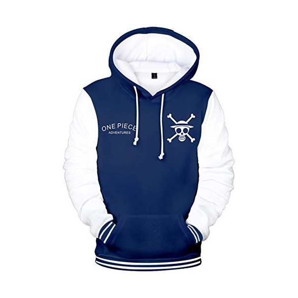 OLIPHEE 3D Sweater Homme avec Capuche Pull Occasionnel Hoodies L,902 