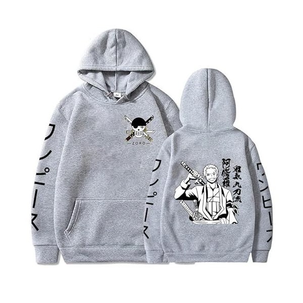 One Piece Roronoa Zoro Sweats À Capuche Hommes Femmes Anime Hoodie Unisexe Pull Manga Vêtements Printemps Automne Streetwear 
