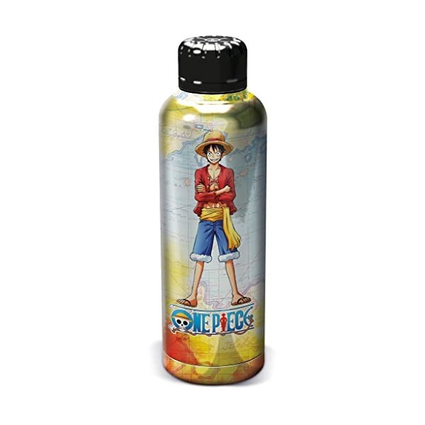 Stor - One Piece - Bouteille transportable en Acier Inoxydable - Gourde réutilisable Luffy- 515 ML
