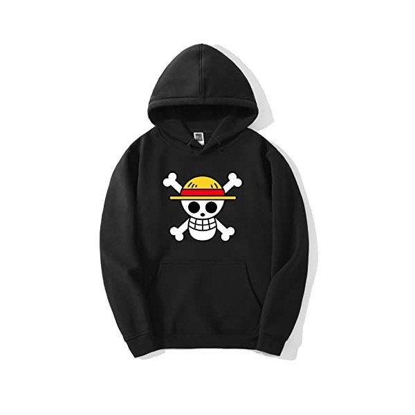 One Piece Luffy Sweat À Capuche Hommes Pull De Mode À Manches Longues Tops Anime Sweats