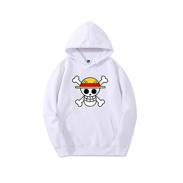 One Piece Luffy Sweat À Capuche Hommes Pull De Mode À Manches Longues Tops Anime Sweats