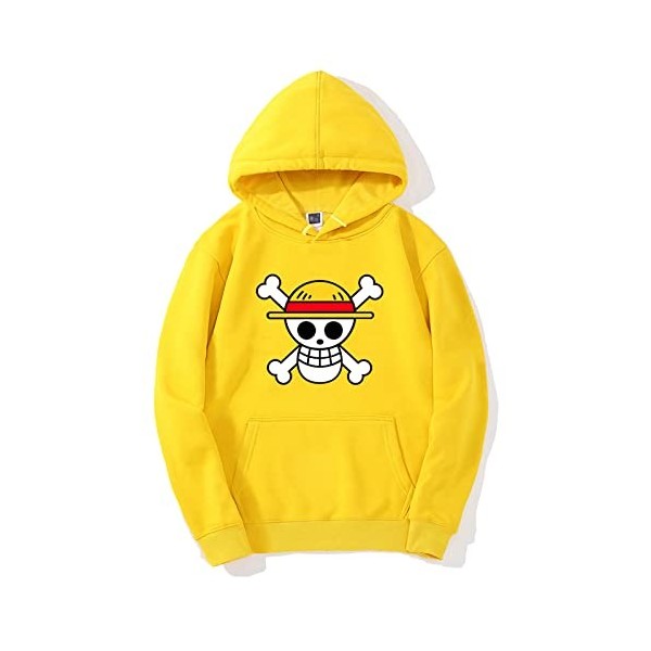 One Piece Luffy Sweat À Capuche Hommes Pull De Mode À Manches Longues Tops Anime Sweats