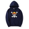 One Piece Luffy Sweat À Capuche Hommes Pull De Mode À Manches Longues Tops Anime Sweats