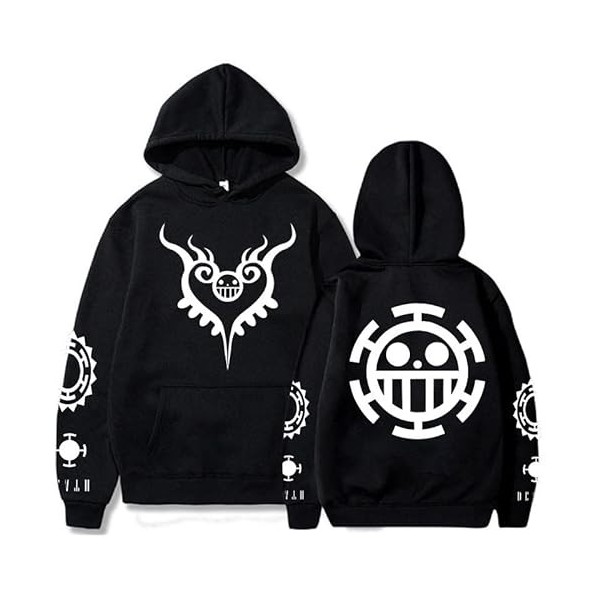 Sweat À Capuche One Piece Lâche Pull À Capuche Unisexe Law Printing