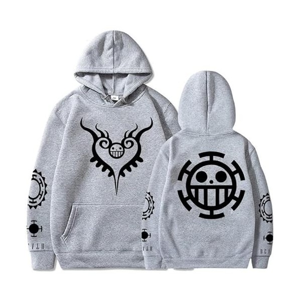 Sweat À Capuche One Piece Lâche Pull À Capuche Unisexe Law Printing