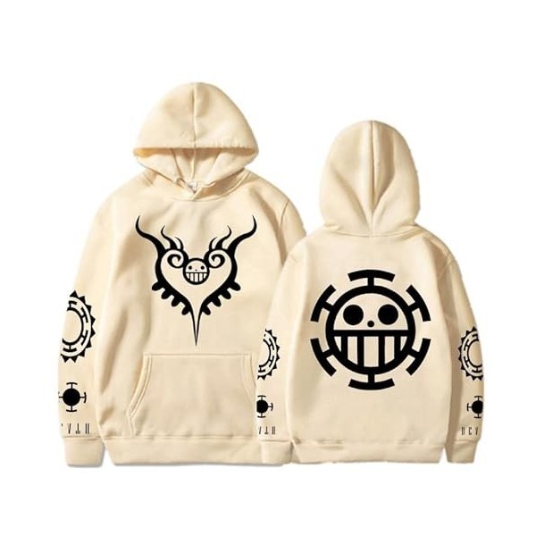Sweat À Capuche One Piece Lâche Pull À Capuche Unisexe Law Printing