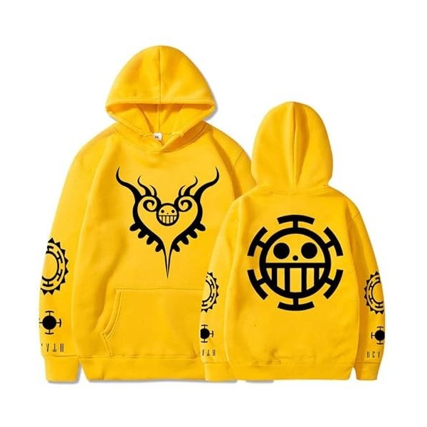 Sweat À Capuche One Piece Lâche Pull À Capuche Unisexe Law Printing
