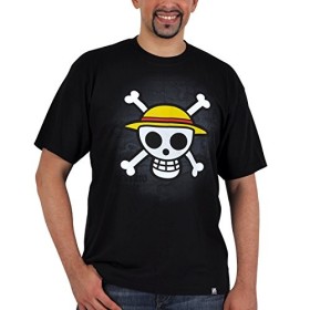 ABYstyle Mixte One Piece - Cranio avec Carte T shirt homme L, Noir, L EU