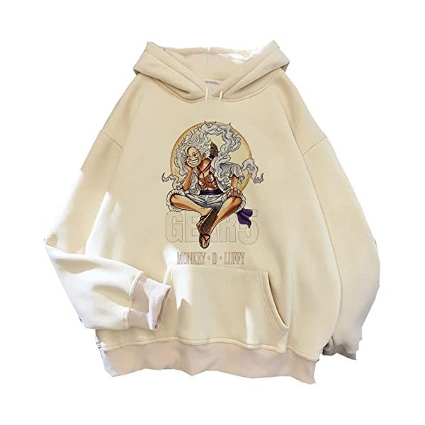 Luffy Gear 5 Sweats À Capuche Hommes Femmes One Piece Streetwear Imprimé Pull Harajuku Y2k Sweats À Capuche Esthétiques