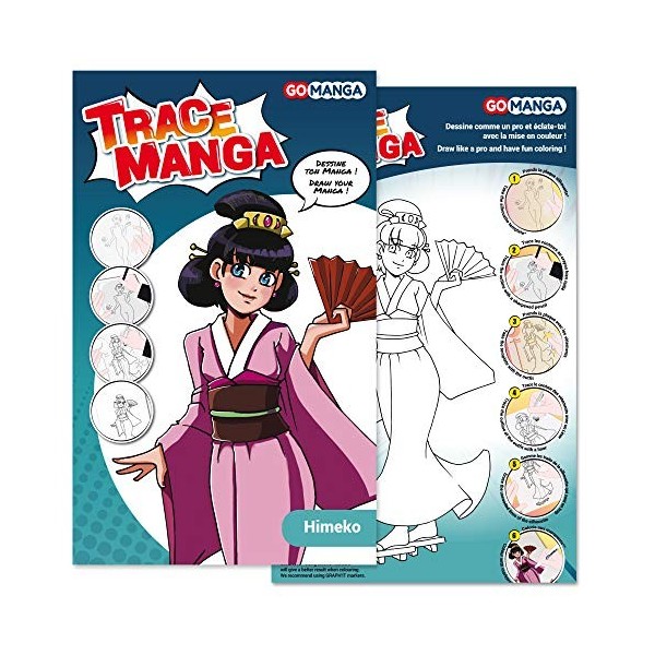 GO MANGA Himeko Trace Manga, Plastique, Transparent, A4