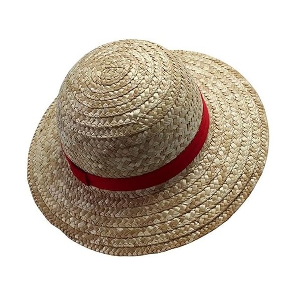 Generico KRAJA Chapeau de paille The Monkey D. LUFFY RUBBER Cosplay taille unique adulte