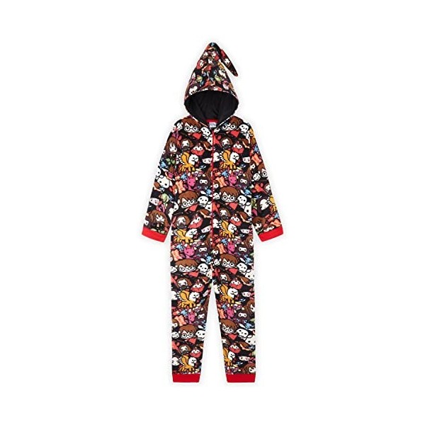 Harry Potter Combinaison Pyjama Enfant - Surpyjama Garcon ou Fille en Polaire - Onesie 7-14 Ans - Gryffondor Multi, 13-14 An