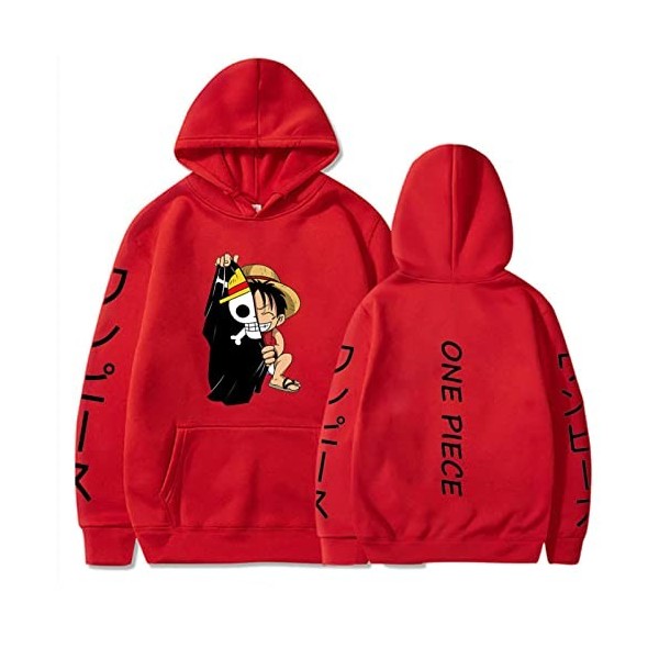 Anime One Piece Sweats À Capuche Hommes Femmes Luffy Pull Sweat Hip Hop Imprimer Vêtements