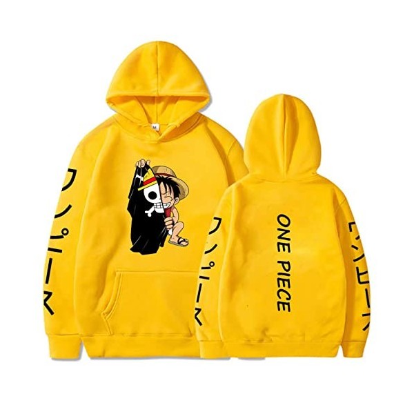 Anime One Piece Sweats À Capuche Hommes Femmes Luffy Pull Sweat Hip Hop Imprimer Vêtements