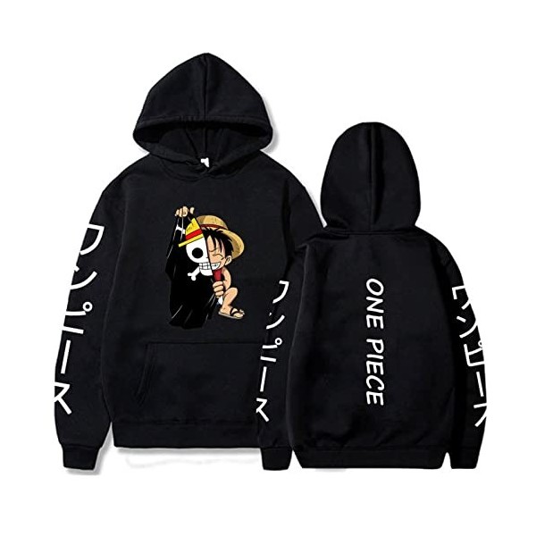 Anime One Piece Sweats À Capuche Hommes Femmes Luffy Pull Sweat Hip Hop Imprimer Vêtements