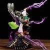 REOZIGN Figurine Roronoa Zoro de 20 cm, statue de Roronoa Zoro avec trois couteaux et effets spéciaux en PVC