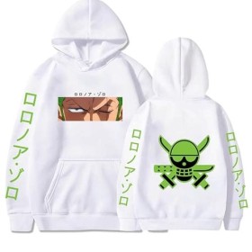 Anime One Piece Hoodie Hip-Hop Anime Roronoa Zoro Pulls Tops Lâche Manches Longues Automne Homme Vêtements