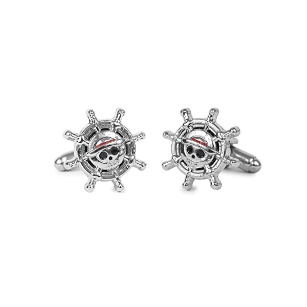 Gemelolandia | Boutons de Manchette Pour Chemise One Piece timon Anime | Pour Hommes et Garçons | Cadeaux Pour Mariages, Comm