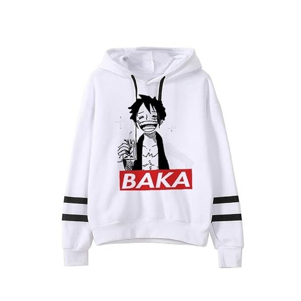 Japonais Anime One Piece Sweats À Capuche Hommes Dessin Animé Harajuku Hiver Automne Chaud À Capuche Luffy Zoro Graphique Swe