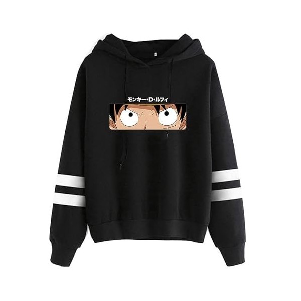 Japonais Anime One Piece Sweats À Capuche Hommes Dessin Animé Harajuku Hiver Automne Chaud À Capuche Luffy Zoro Graphique Swe