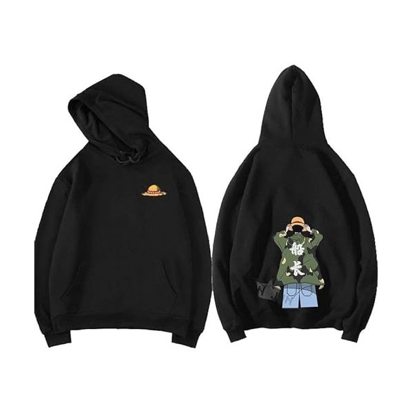 Japonais Anime One Piece Hoodies Hommes Harajuku Drôle De Bande Dessinée Luffy Zoro Graphic Sweat À Capuche Hip-Hop Tops Swea