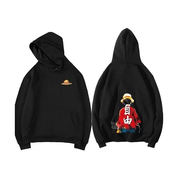 Japonais Anime One Piece Hoodies Hommes Harajuku Drôle De Bande Dessinée Luffy Zoro Graphic Sweat À Capuche Hip-Hop Tops Swea
