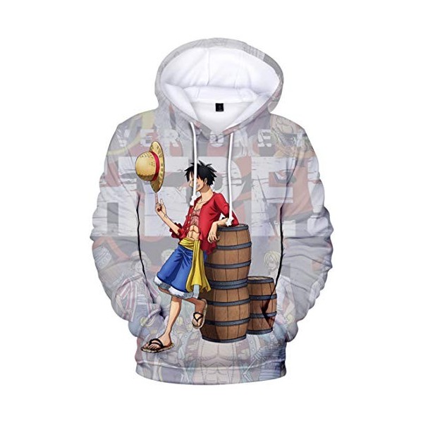 PANOZON Homme 3D imprimé Sweat à Capuche Homme Caoutchouc Animation Japonaise S,Uniforme Flamme Rouge 1908 