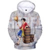 PANOZON Homme 3D imprimé Sweat à Capuche Homme Caoutchouc Animation Japonaise S,Uniforme Flamme Rouge 1908 