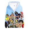 WANHONGYUE Anime One Piece Luffy Impression 3D Hoodie Jacket Sweats à Capuche Adulte Cosplay Zippé Sweatshirt Manteau Veste 5