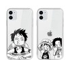 2 Pièces Coque pour iPhone 15 Pro Max 6.7, Case Anime Luffy Gear 5 Nika Zoro Manga Design Motif Protection Housse Étui de T